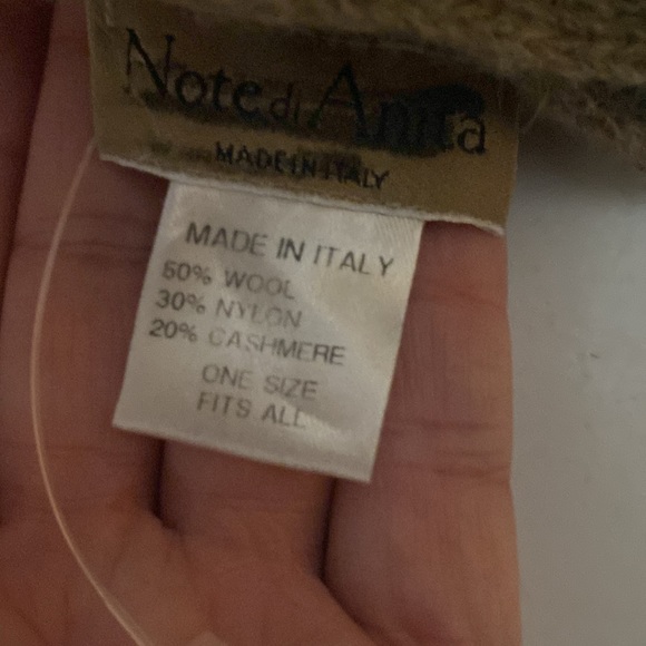 Merino/Cashmere blend scarf, Made in Italy - Picture 6 of 7